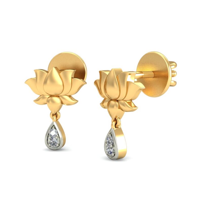 Unveiling Radiance Captivating 3D Model of a Jewelry Earring