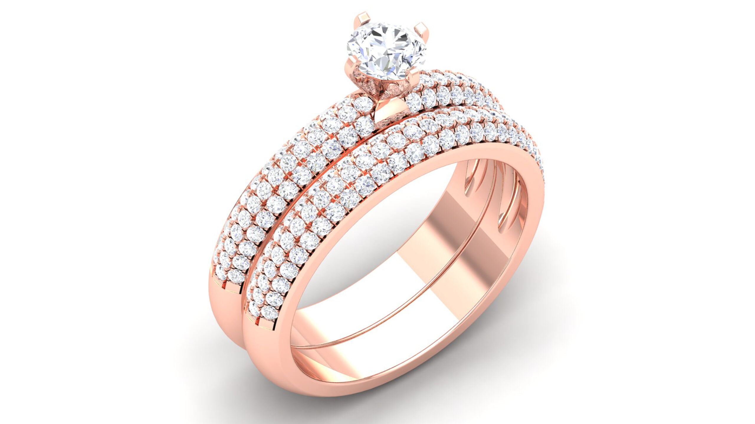 Diamond Engagement Ring 3D Model – Royalty-Free Download (2025)