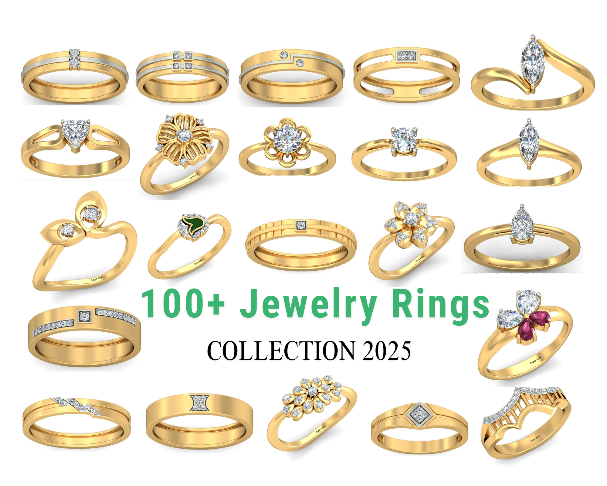 100+ Light Weight Jewellery Rings Designs Collection | 2025 New