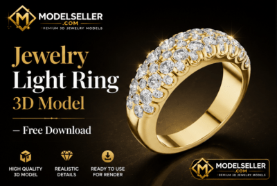 Jewelry Light Ring 3D Model