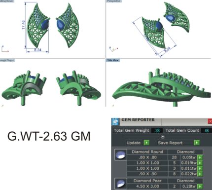 Elegant Diwali 2025 Inspired Pendant STL - 3D Jewelry Model
