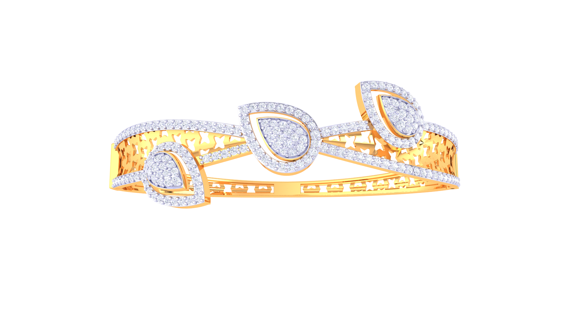 B-3B Elegant Pearl Bracelet 3D Model - Image 5