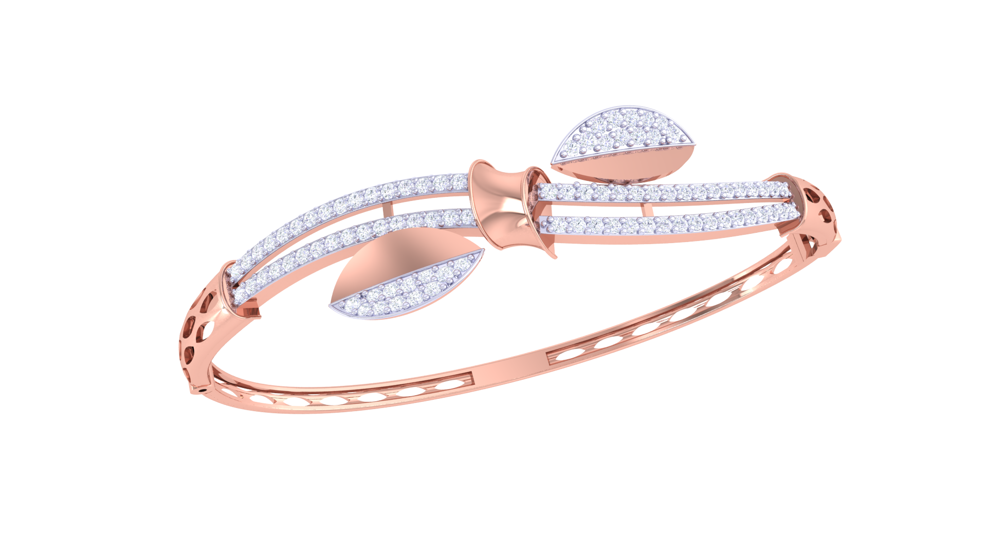 B-4 Solid Bangle Bracelet 3D Model diwali 2025 - Image 2