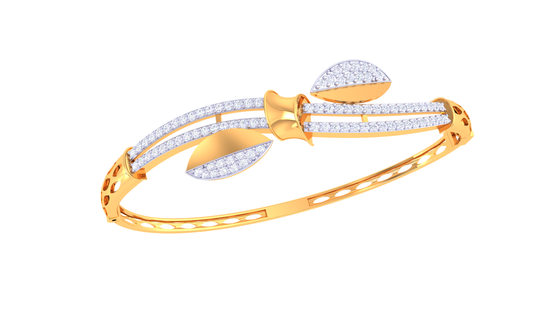 B-4A Solid Bangle Bracelet 3D Model