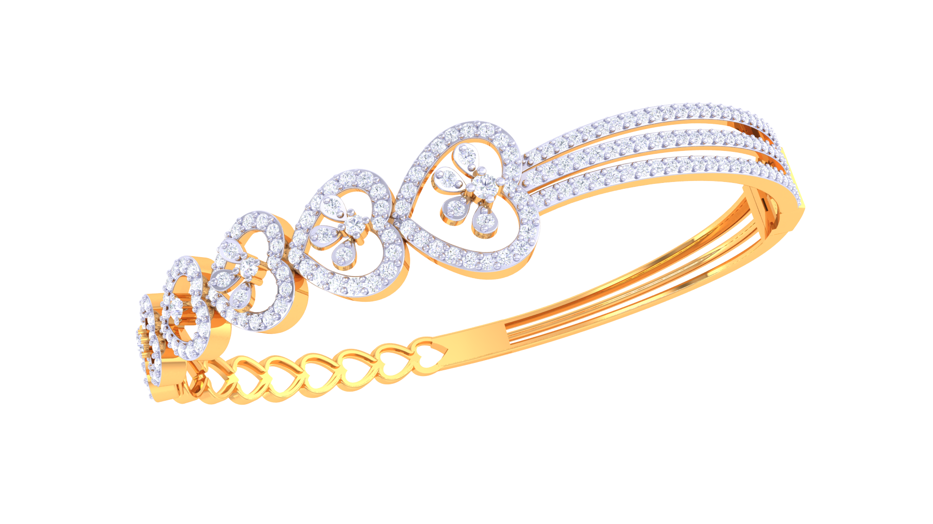 B-5A Elegant Pearl Bracelet 3D Model