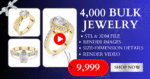 4000+ Bulk Jewelry Design 3D Models with Renders & Videos (Gold, Rose Gold, Silver)