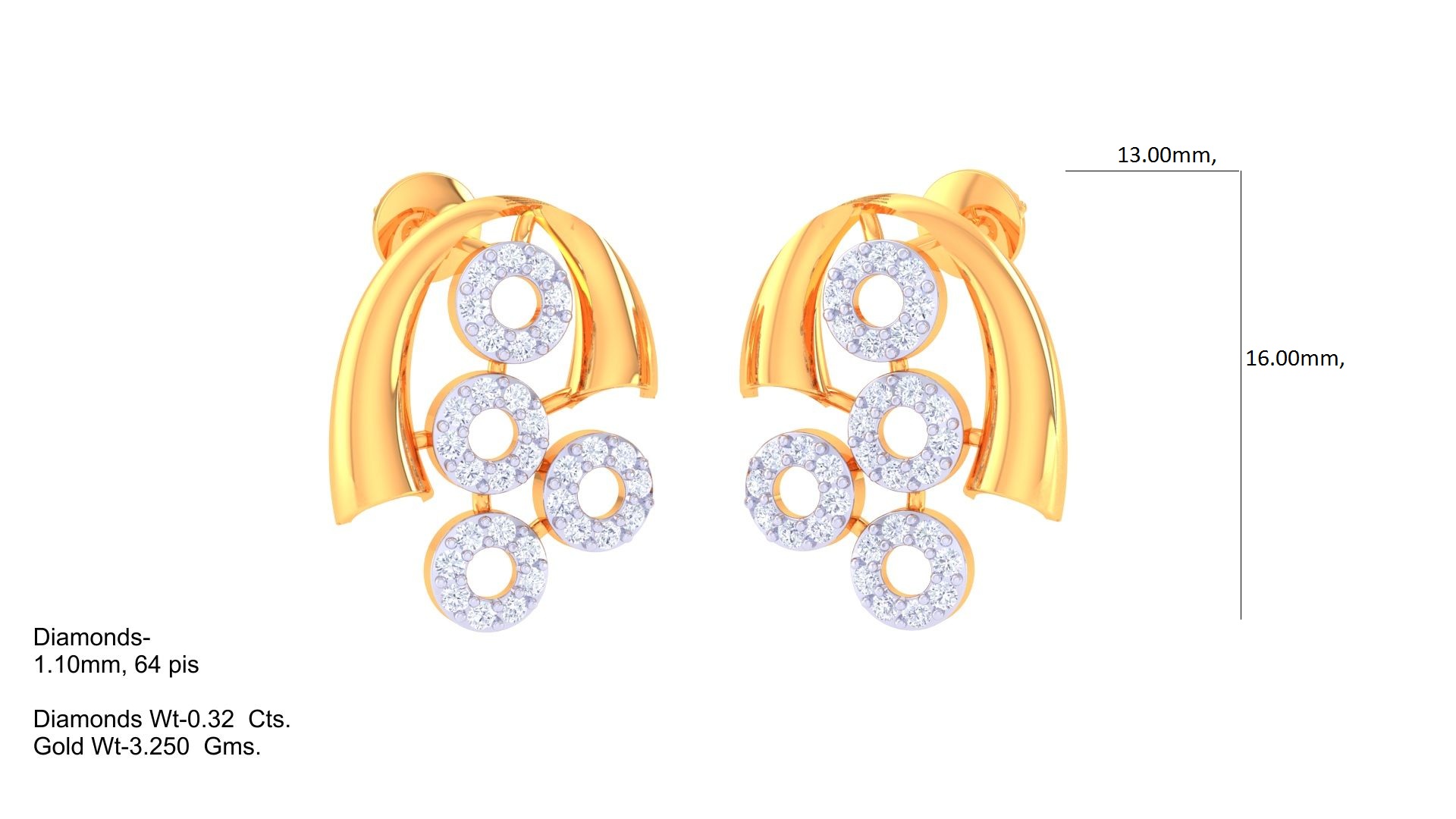 E-10A Vintage & Modern Earring 3D Models for Jewelry Makers - Image 3