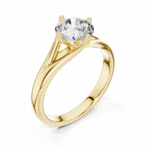 Engagement Ring STL Models and Renderings for 3D Printing