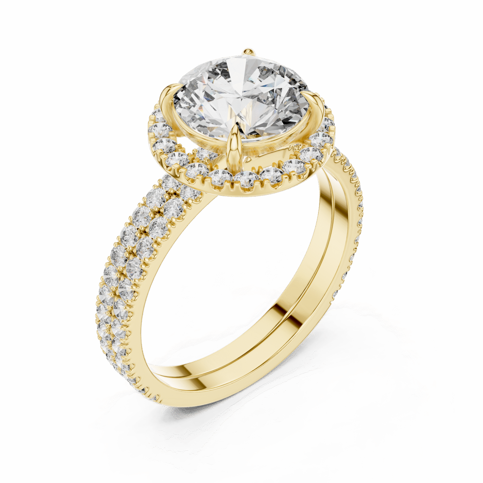 Premium Ladies Gold Ring 3D Model