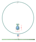 Feather Light Pendant Necklace STL: Airy, Elegant Silhouette - Image 9