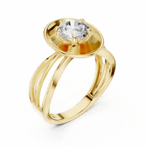 Jewelry 3D CAD: Ladies Ring Model Files Download