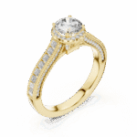 STL/OBJ Ladies Ring 3D Model Files Download for Jewelry