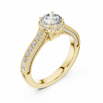 STL/OBJ Ladies Ring 3D Model Files Download for Jewelry