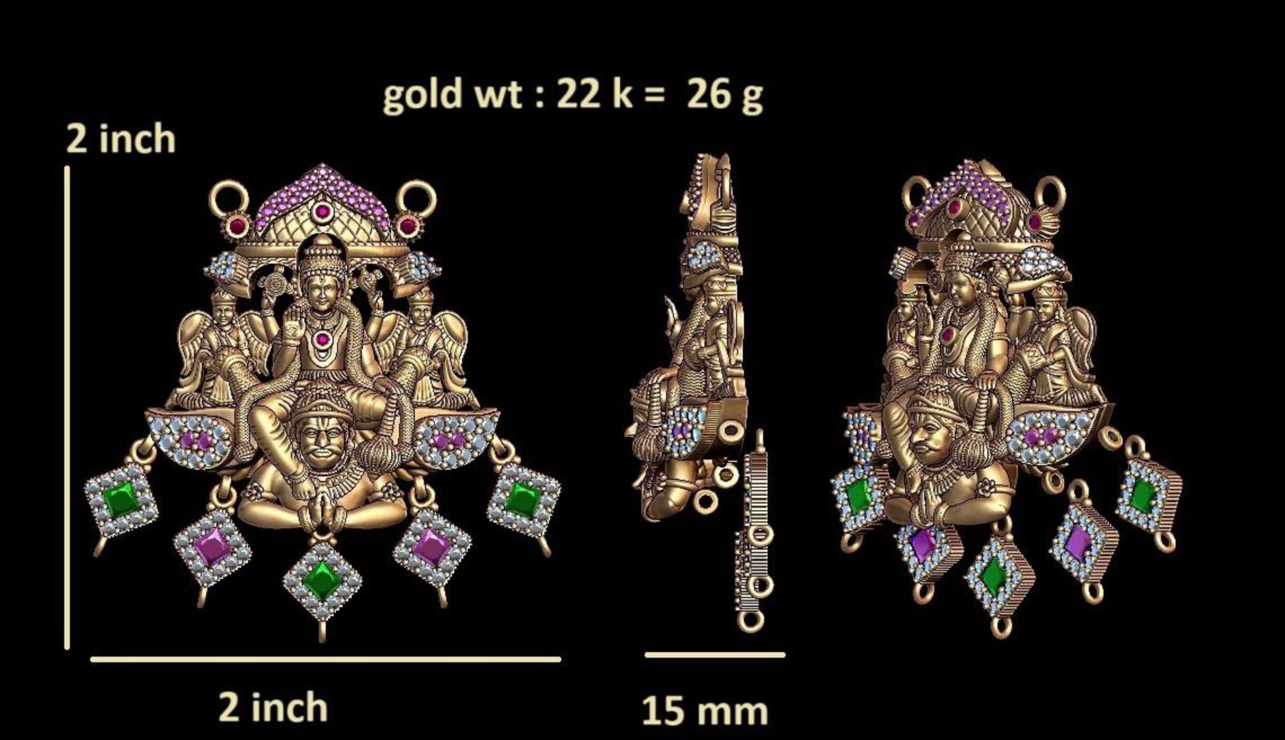 new god murti 100-images-10 Shiva Parvati Pendant STL File – Hindu God-Goddess Sacred Jewelry - Image 1