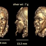 Kirti Mukha Ornament STL - Decorative Architectural Element 3D Model