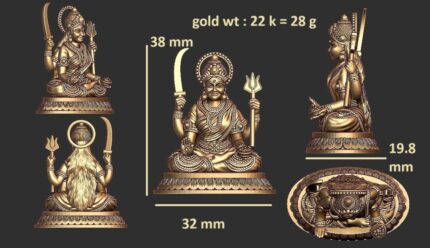 Lakshmi 3D Printable STL - Goddess of Wealth & Prosperity Model