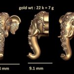 Elephant Murti 3D STL – Realistic Carved Wildlife Sculpture