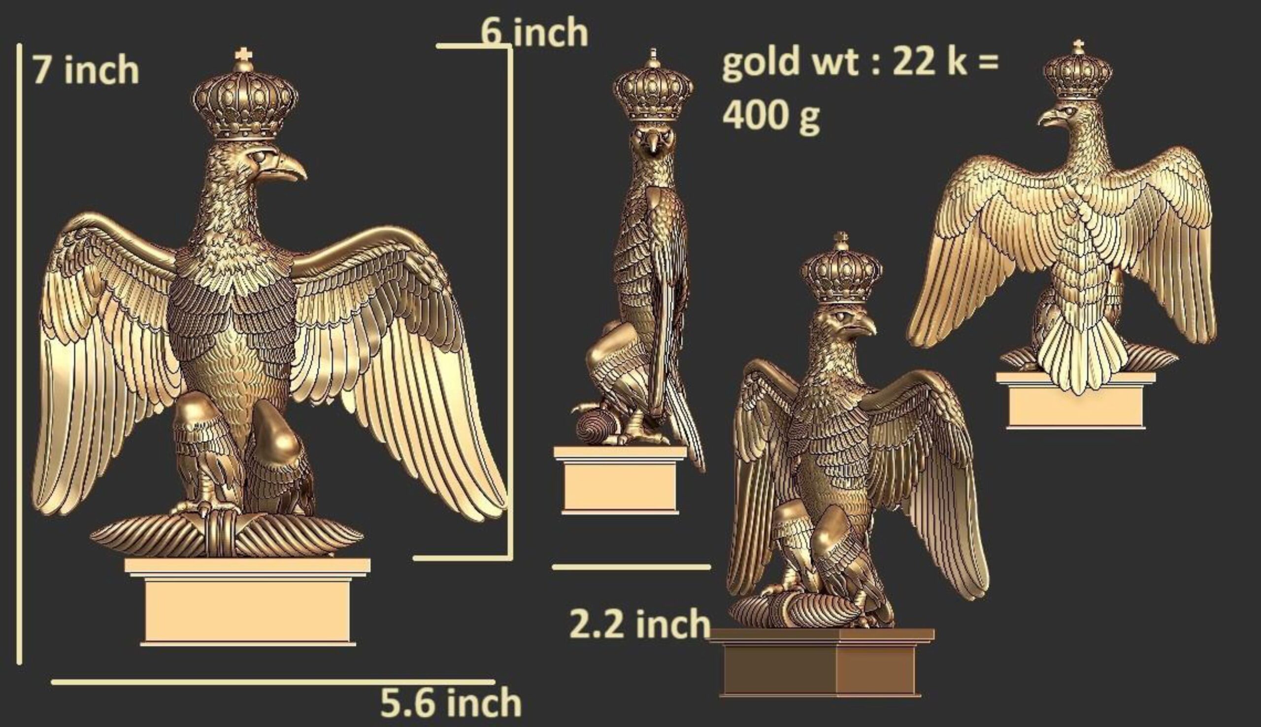 new god murti 100-images-26 Majestic Eagle Statue - Detailed Sculpture - Image 1