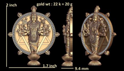 Lord Vishnu Idol for 3D Printing - Divine Protector STL File