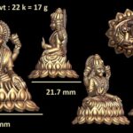 Lakshmi 3D Model STL – Goddess of Wealth & Prosperity for Printing