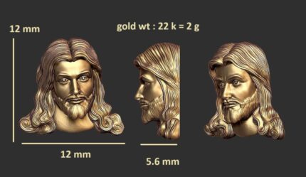 Jesus Christ Pendant STL - Religious Necklace Design