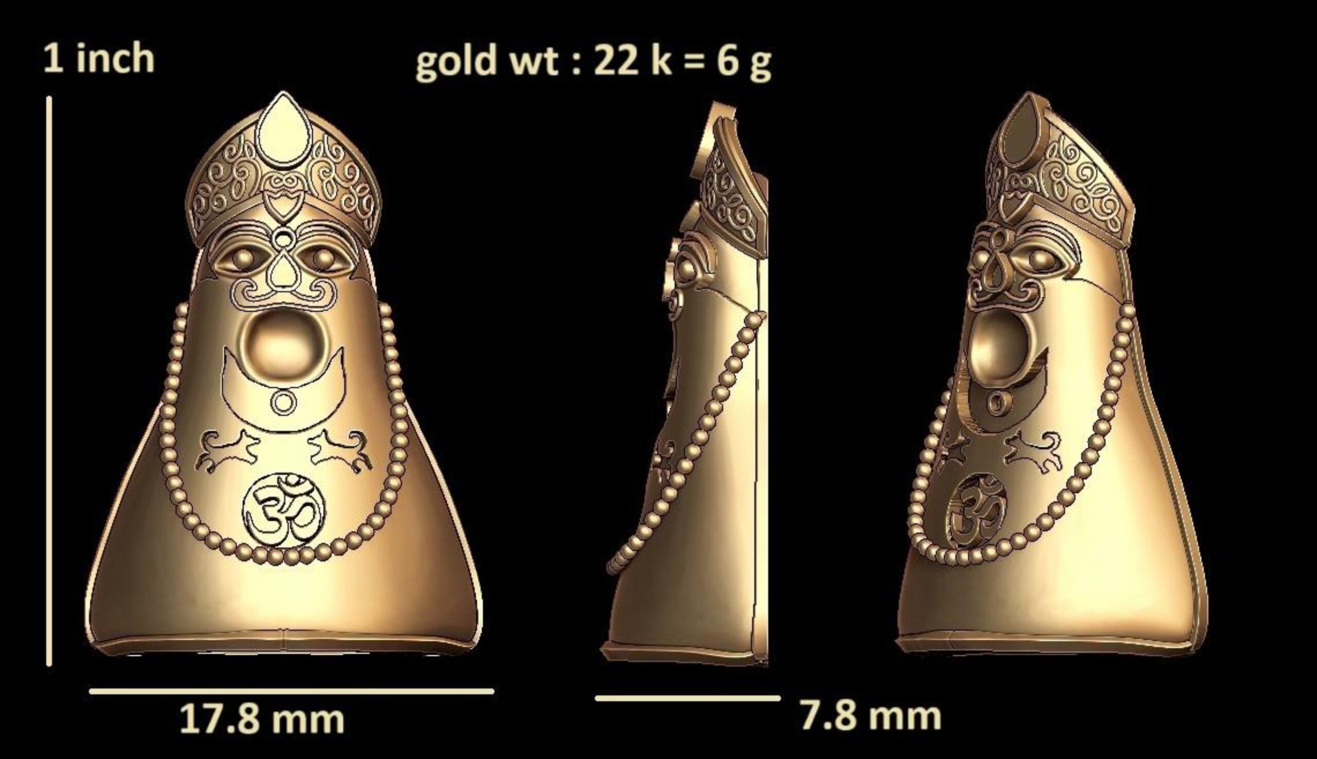 new god murti 100-images-43 Goddess Renuka of Mahur 3D Printable Statue - Image 1