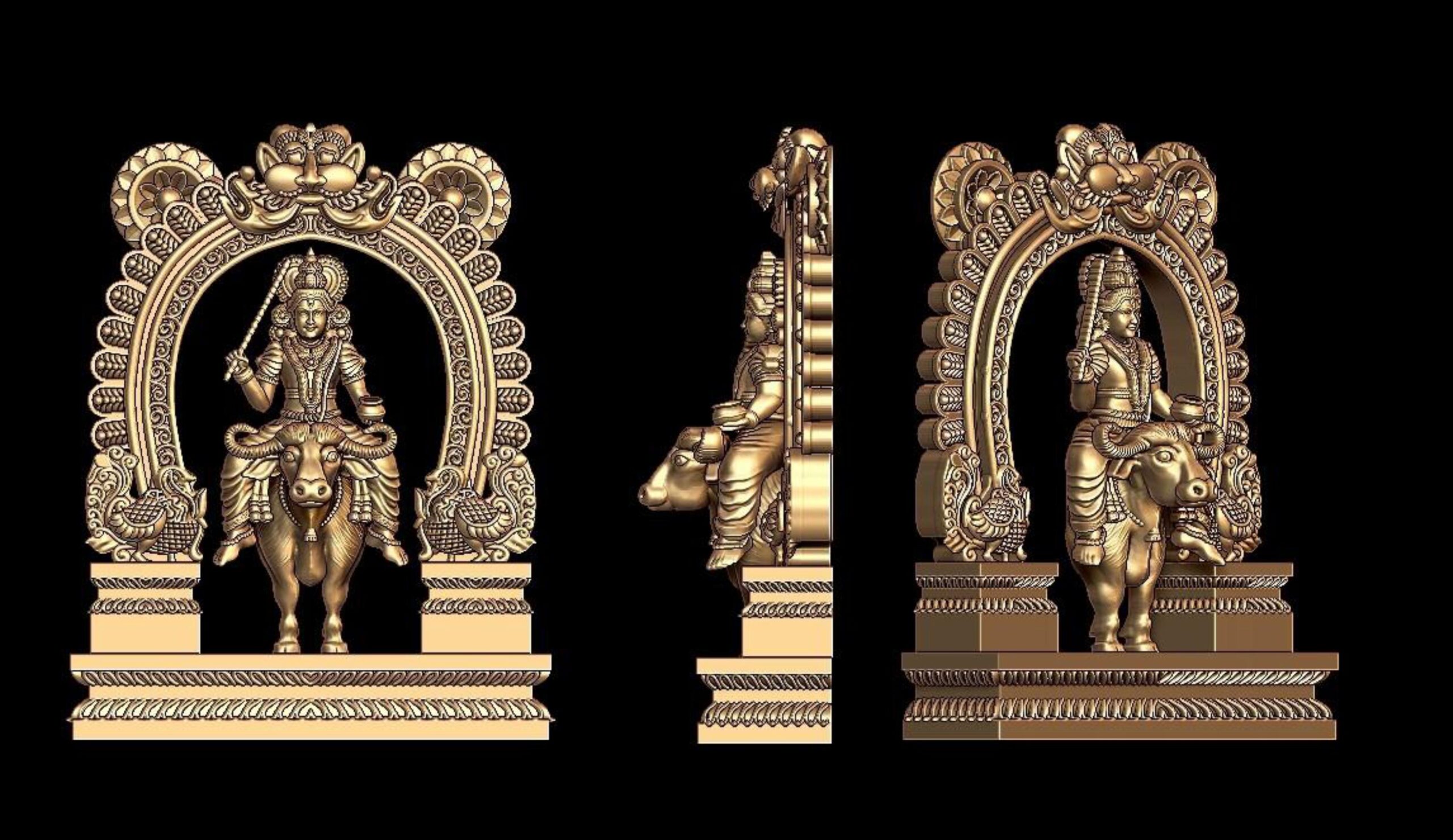 Vishnu Maya Murti – 3D Print Ready STL Bust for Home Shrine