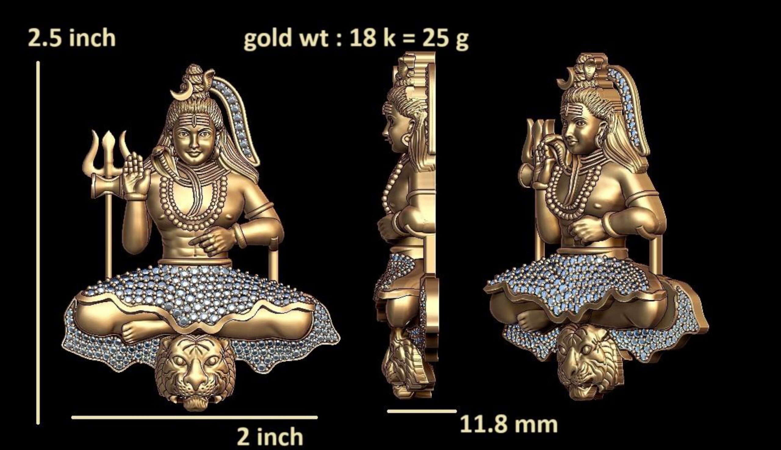 new god murti 100-images-54 Shiva STL File – Sacred Lord of Destruction 3D Printable Sculpture - Image 1