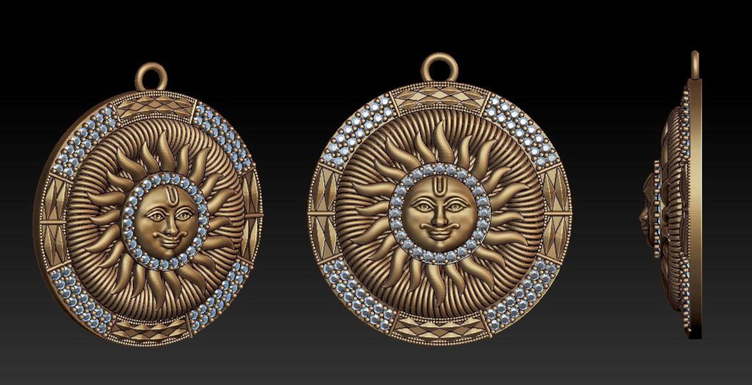 new god murti 100-images-60 Surya Deva Idol – 3D Printable Statue STL for Devotional Display - Image 1