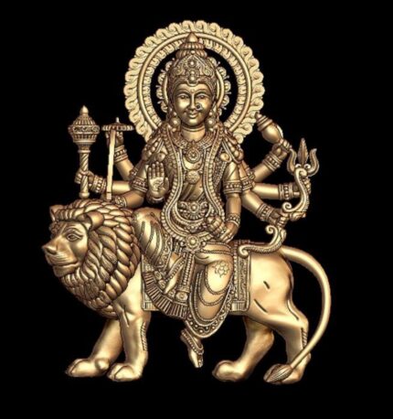 Maa Jagadamba Statue STL – Divine Mother Goddess for 3D Printing,