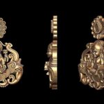 Dhanalakshmi 3D Model STL - Goddess of Wealth Sculpture