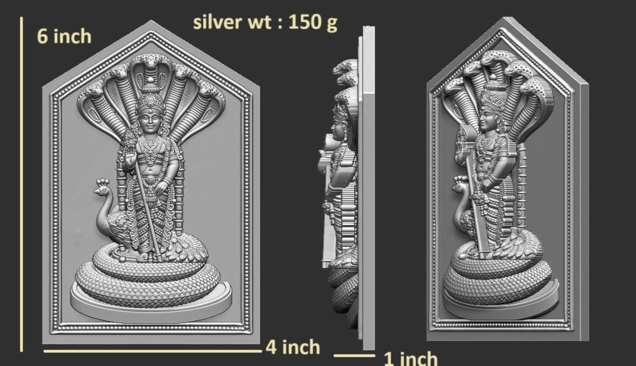 new god murti 100-images-73 Kuldevi Murti STL - Family Goddess 3D Model - Image 1