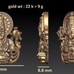 Perumal Murti STL – Vishnu with Goddess Laxmi Statue for Shrine