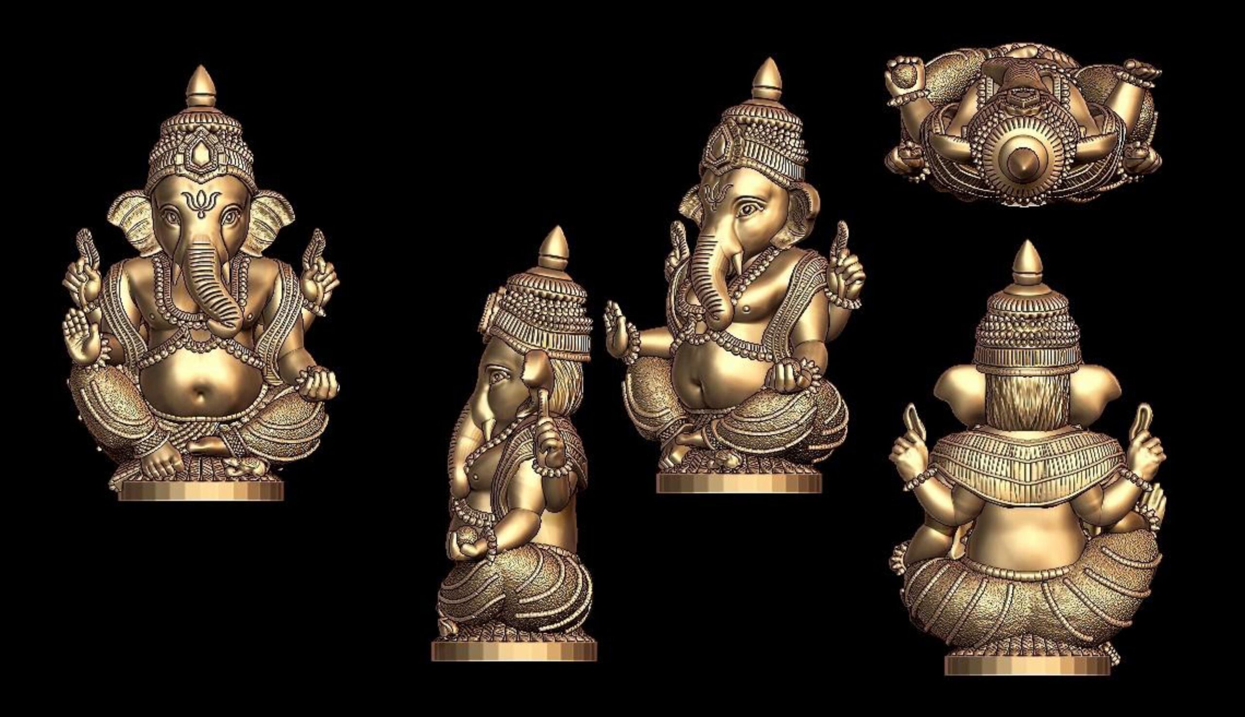 new god murti 100-images-75 Ganapati 3D Model STL - Hindu God Sculpture for Printing - Image 1