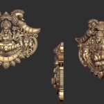 Lakshmi Goddess Temple STL – Wealth & Prosperity Statue for 3D Printing