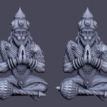 Hanuman Murti STL - Devoted Disciple of Rama 3D Printable
