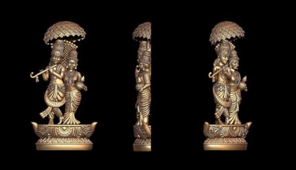 Radha Krishna Murti STL - Romantic Divine Pair 3D Printable