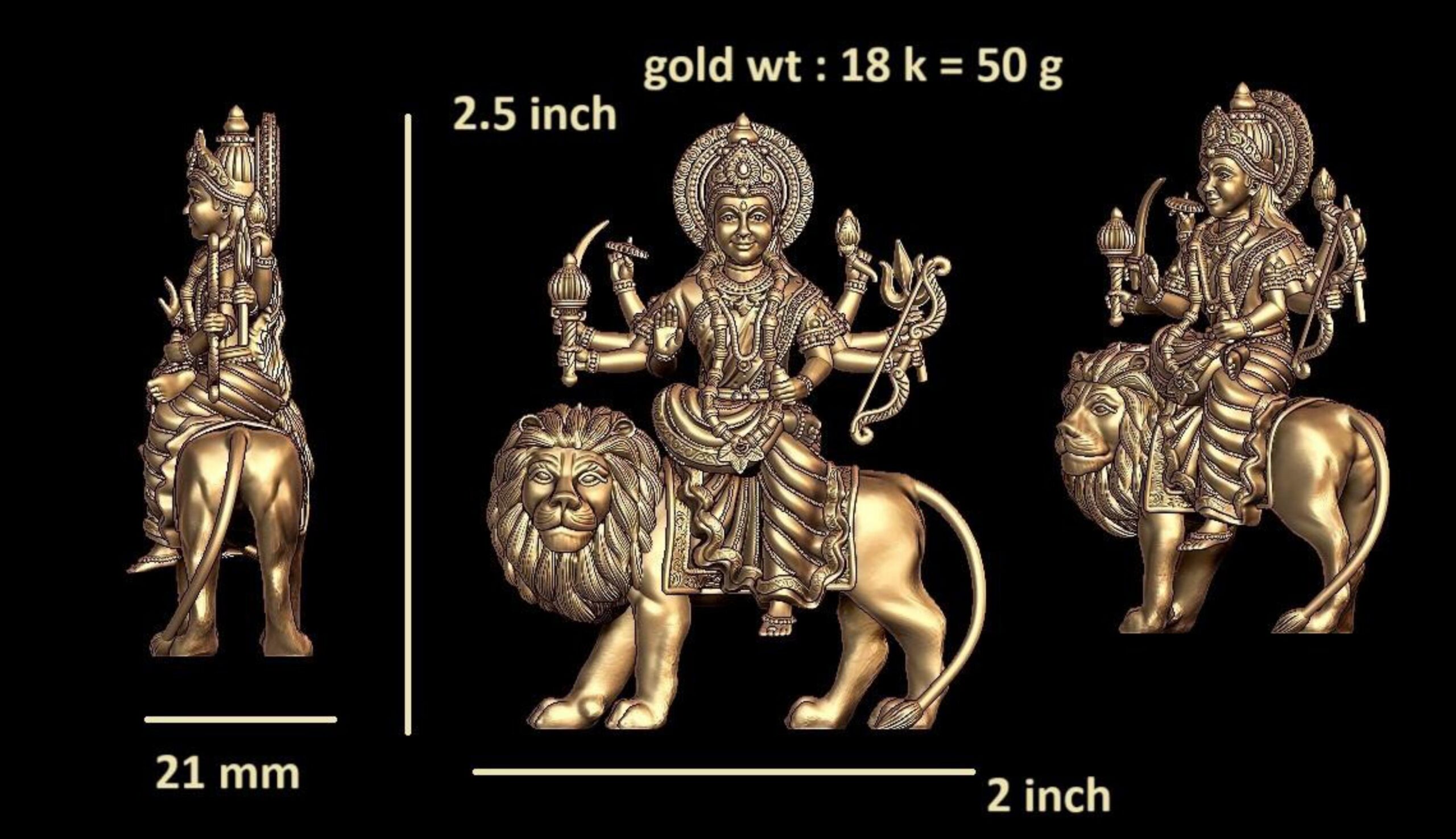 new god murti 100-images-9 Jagadamba Devi Murti STL - Mother of the Universe 3D Model - Image 1