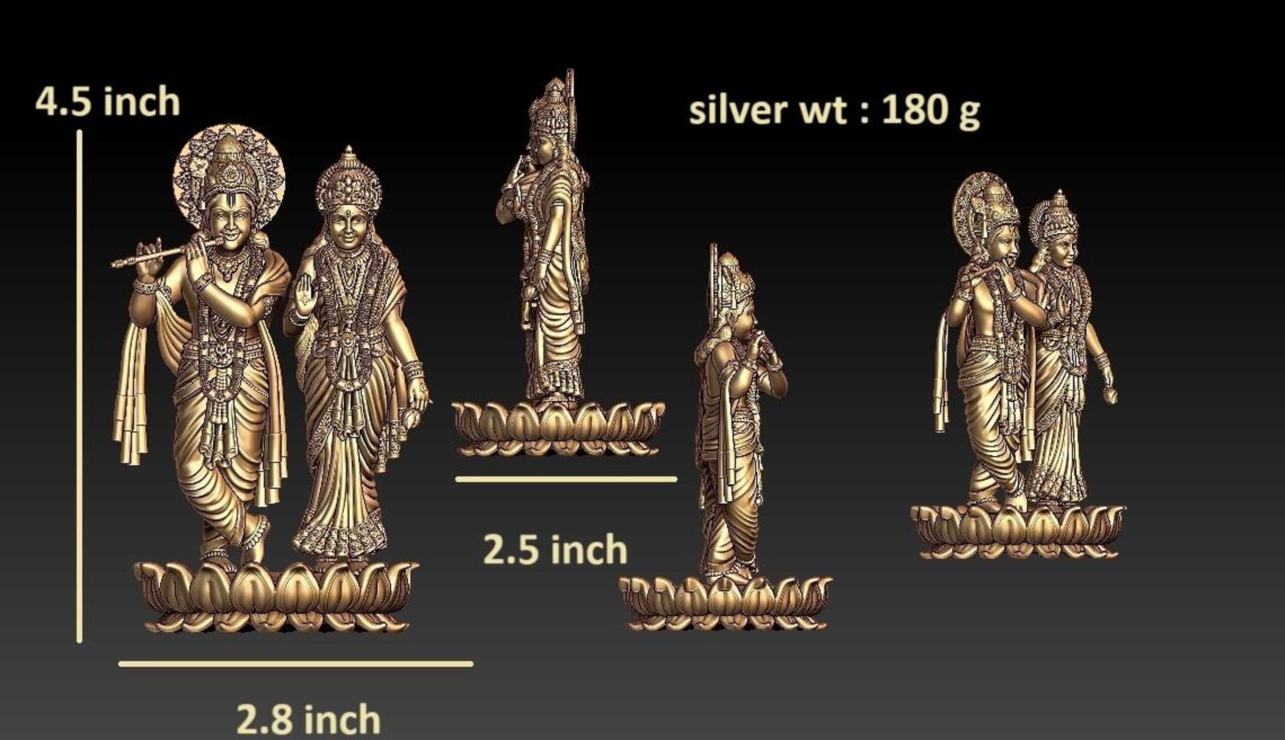 new god murti 100-images-93 Sherawali Mata 3D Model STL - Devi Riding a Lion Sculpture - Image 1