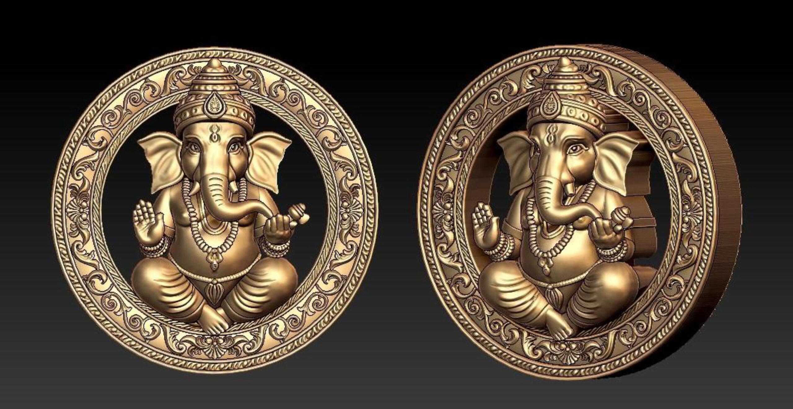new god murti 100-images-96 Royal Ganesha 3D Printable STL - Majestic & Grand Deity Sculpture - Image 1