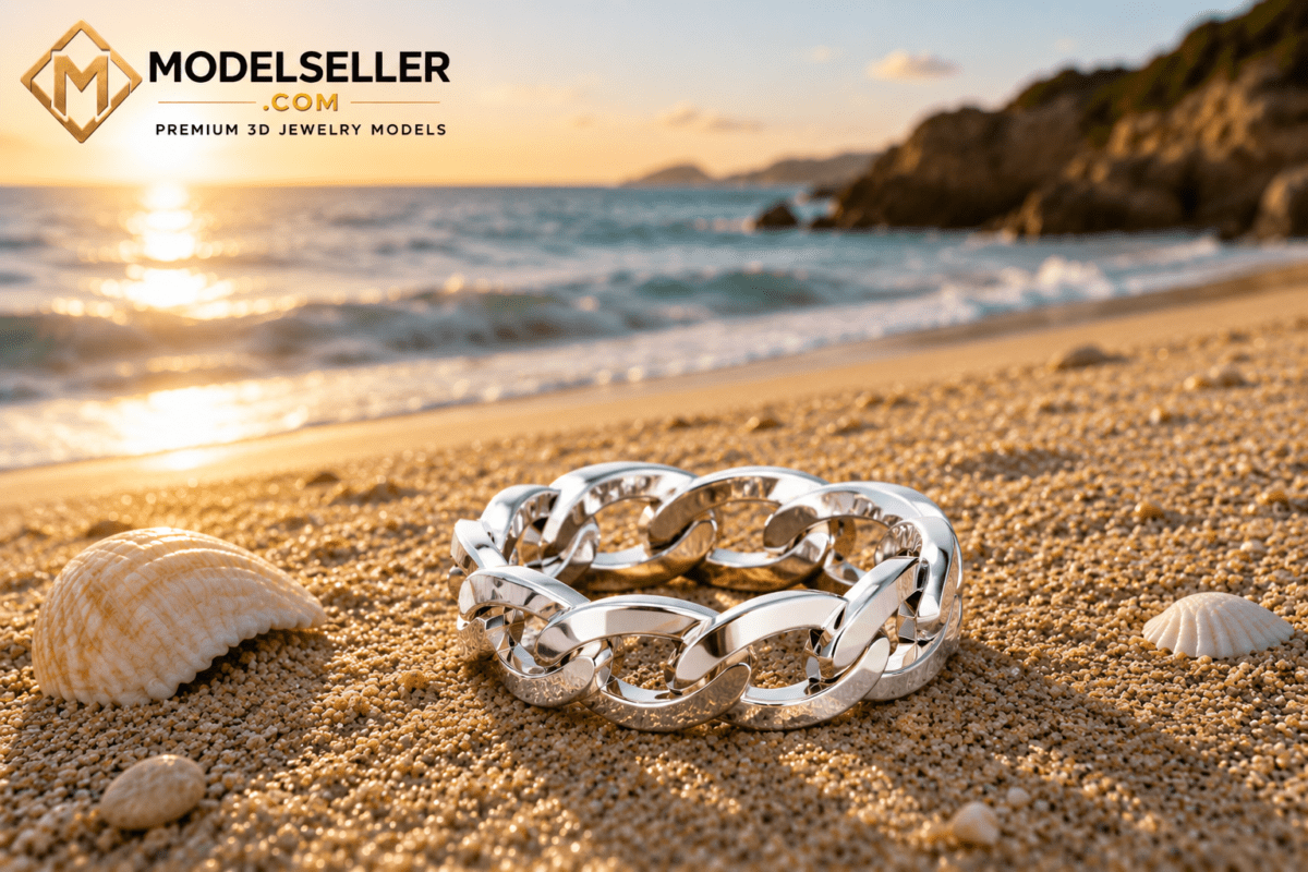 Chain Link Ring Jewelry